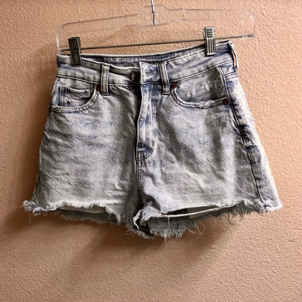 Distressed Denim Shorts